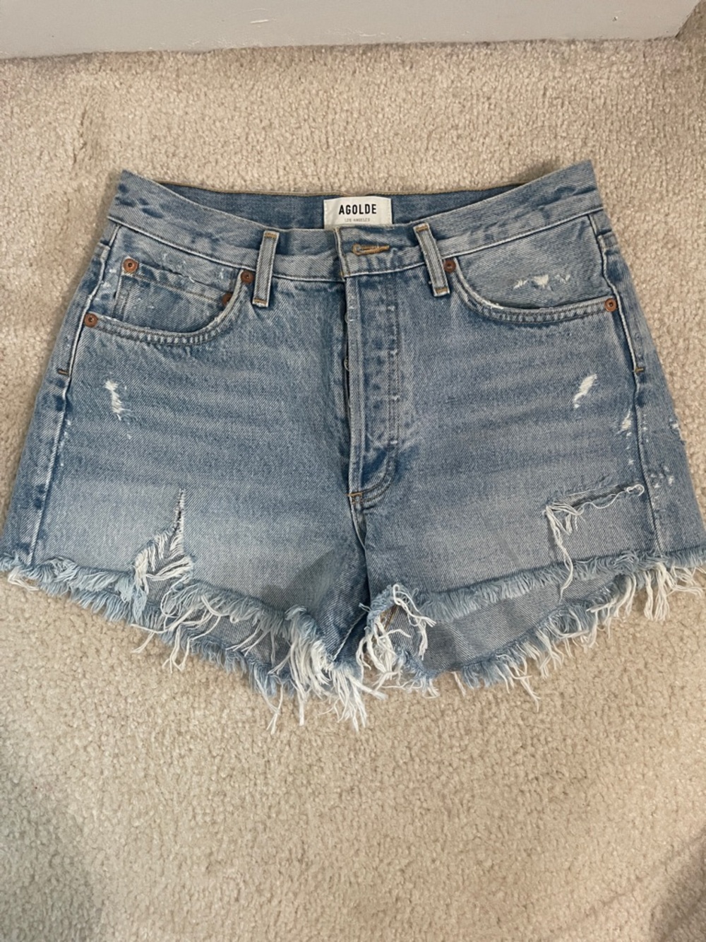 Agolde Parker Jean shorts size 26 Swapmeet wash
